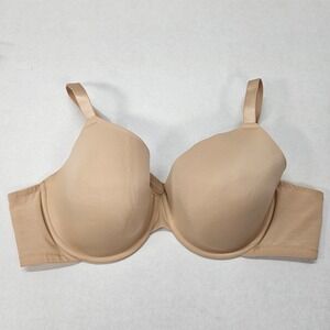 Auden Lightly Lined Demi Bra‎ Nude Smooth Comfortable Everyday Full Figure 46C